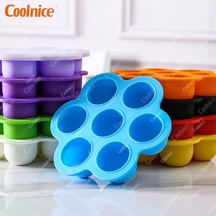 7 in 1 round ice tray with lid