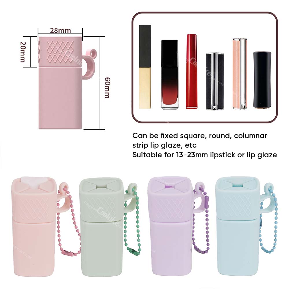 Customized silicone lipstick storage bag